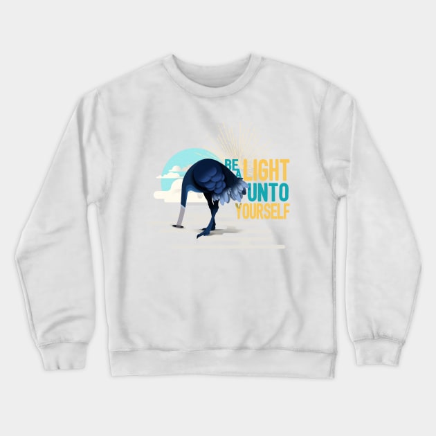 Be a Light Unto Yourself Crewneck Sweatshirt by FITmedia